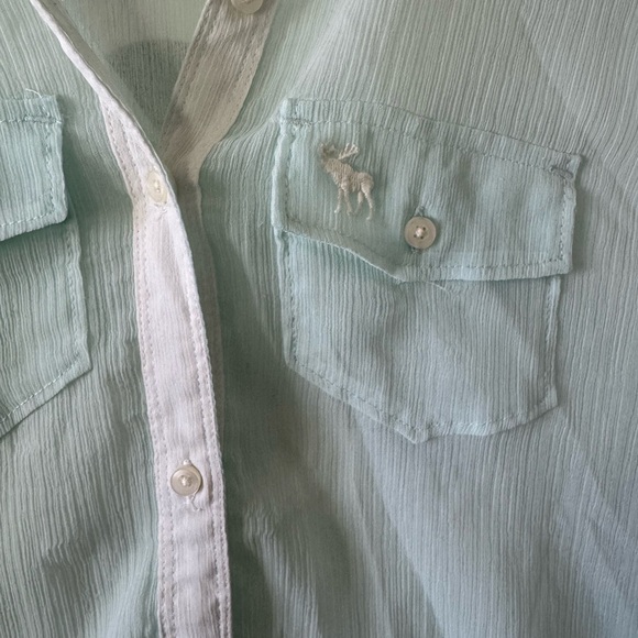 Abercrombie & Fitch Sheer Shirt Size M - Picture 2 of 5